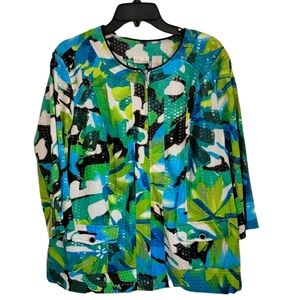 Kim Rogers Sequinned Blouse/Jacket, 2X